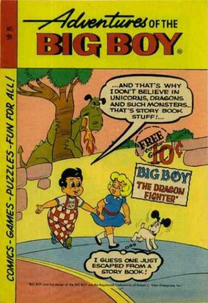 Adventures of the Big Boy 91 - Dragon - Dog - Walking - Big Boy - Stone Wall