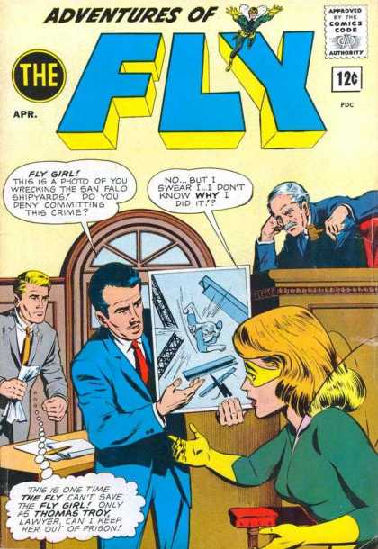 Adventures of the Fly 25 - Trial - Court - Judge - Gavel - Fly Girl