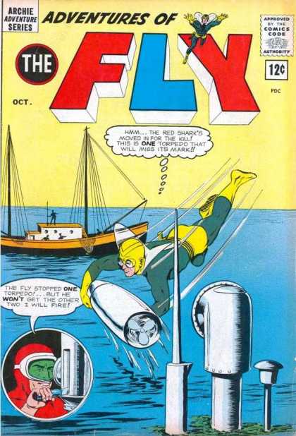 Adventures of the Fly 28 - Water - Boat - Periscope - Torpedo - Villian