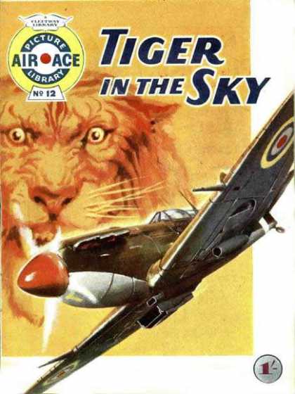 Air Ace Picture Library 12 - Tiger - Ace - Airplane - Fighter - World War Ii