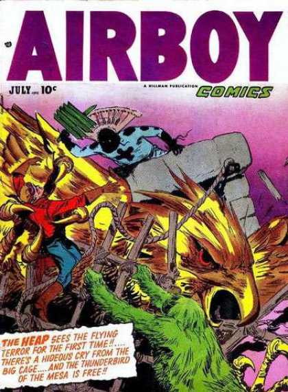 Airboy Comics 79 - Bird - Chimney - Man - Claw - Feathers