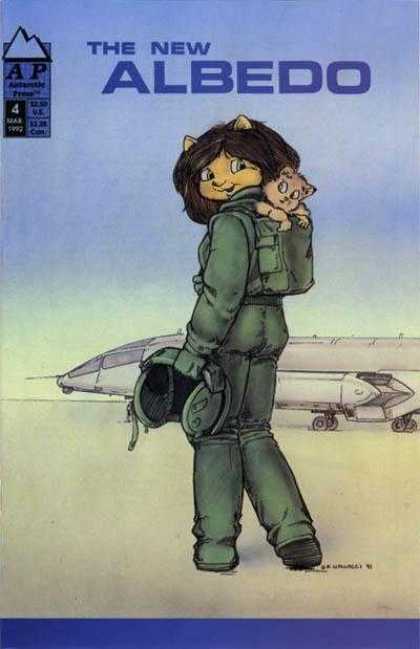 Albedo 4 - Kitty - Pilot - Plane - Blue Sky - Green Clothes - Stan Sakai