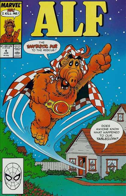 Alf 4 - Fantastic - Rescue - Tablecloth - Flying - House