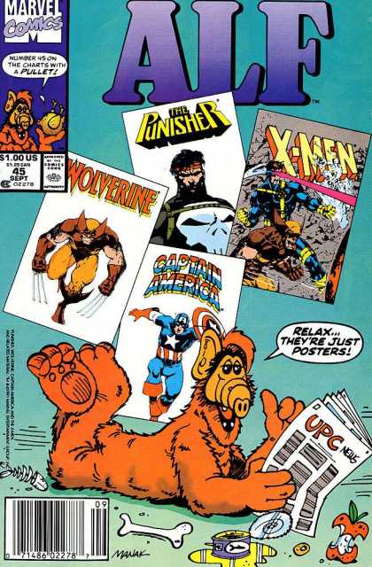 Alf 45 - The Punisher - Wolverine - X-men - Captain America - Posters