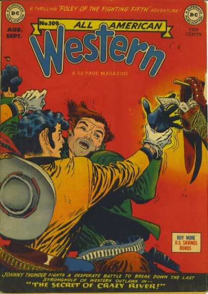 All-American Comics - All American Western - Western - Crazy River - Foley - Pistol - Fight