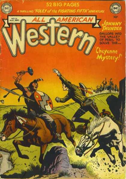 All-American Comics - All American Western - Horses - Cowboys - Indians - Western - Shield