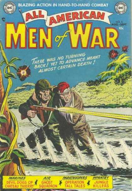 All-American Comics - All American Men of War - War - Combat - Paratroopers - Infantry - Marines