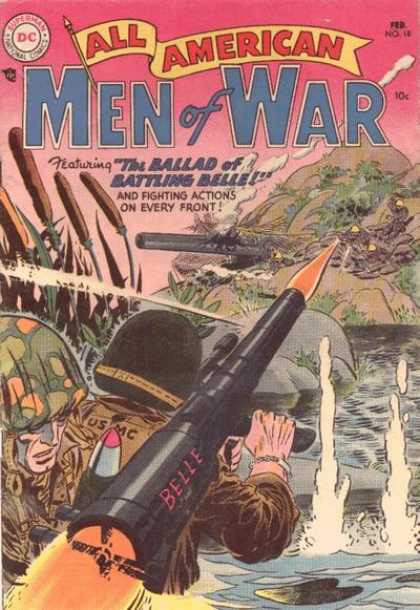 All-American Comics - All American Men of War - Men Of War - Superman - Belle - National Comics - Fighting Actions On Every Front