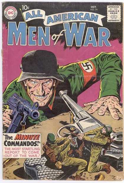 All-American Comics - All American Men of War - German Army - Man-at-arms - Guns - War - Small Soldiers