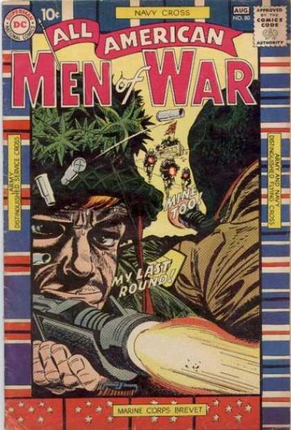 All-American Comics - All American Men of War - Navy Cross - Marine Corp Brevet - Distinguished Service Cross - Distinguished Flying Cross - Army And Navy
