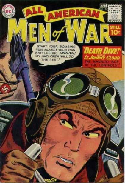 All-American Comics - All American Men of War - Death Dive - Indian Pilot - Traitor - Navajo War Cry - Navajo Ace Bomber