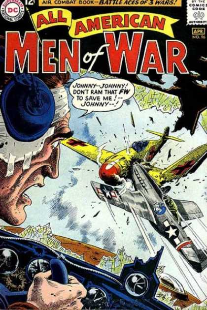 All-American Comics - All American Men of War - War - Dog Fight - Rescue - Johnny - Collision