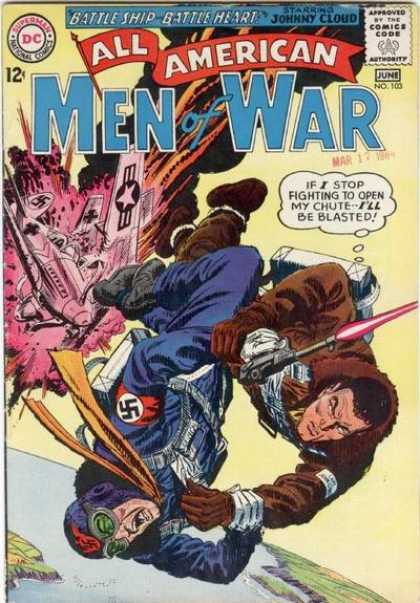 All-American Comics - All American Men of War - Plane Fight - Nazi Killer - Dedication - Fighting For Freedom - World War Ii
