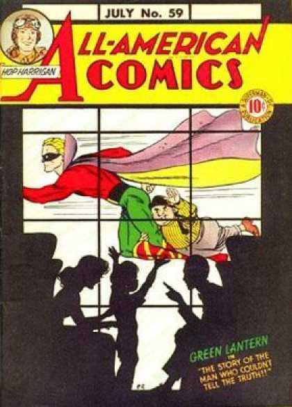 All-American Comics 59 - July - Green Lantern - Hop Harrigan - Superhero - Window