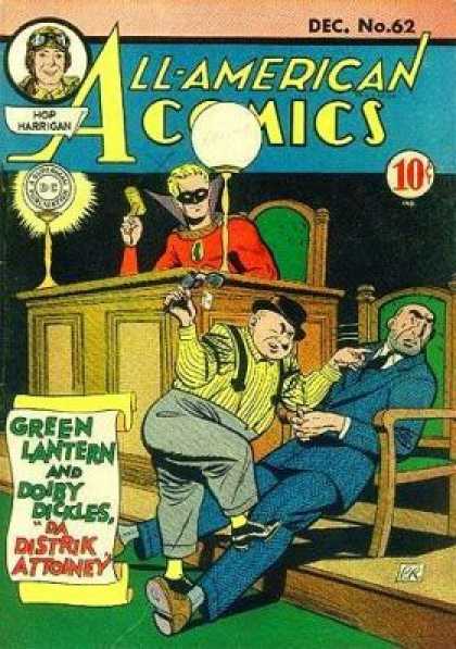 All-American Comics 62 - Hop Harrigan - Hammer - Chair - Green Lantern - Doiby Dicles
