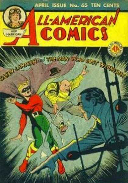 All-American Comics 65 - Green Lantern - Fighting - Ten Cents - Superman - Jumping