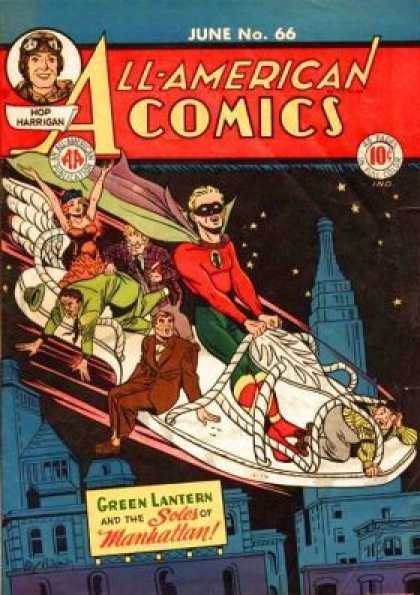 All-American Comics 66 - June No66 - Hop Harrigan - Rope - Green Lantern - Mankattan