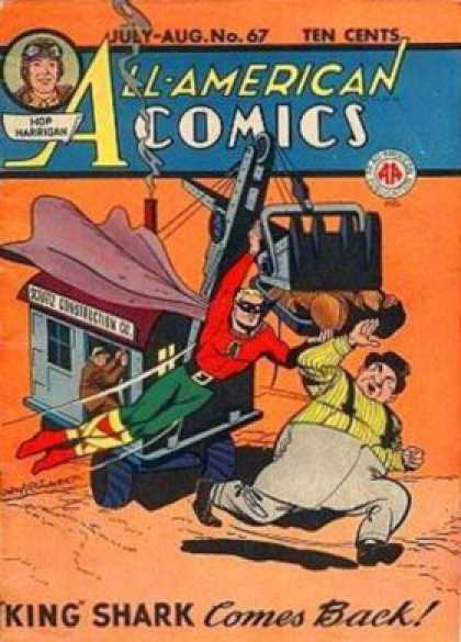 All-American Comics 67 - Hop Harrigan - No 67 - King Shark - Construction - Crane