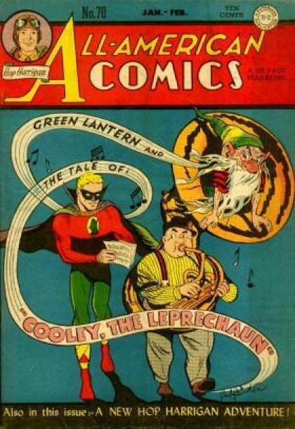 All-American Comics 70 - Green Lantern - Leprachaun - Hop Harrigan Adventure - Cooley - Super Hero