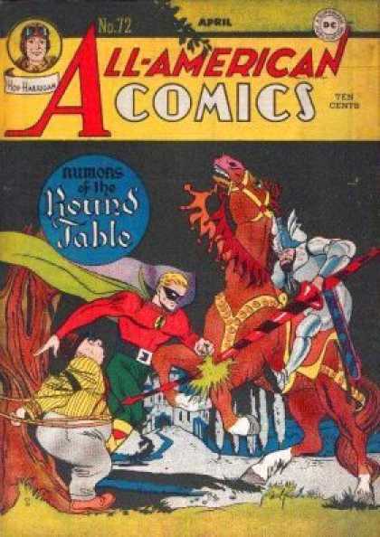 All-American Comics 72 - Rumors - The Round Table - Horse - Knight - Lance