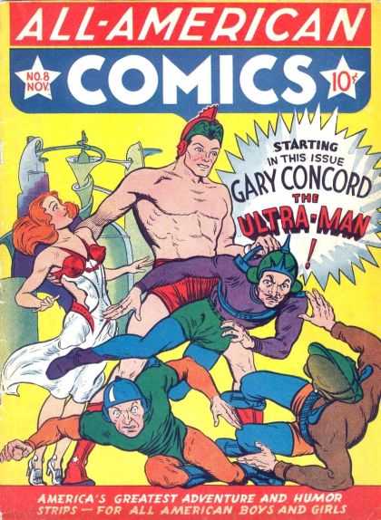 All-American Comics 8 - No8 - Nov - Gary Concord - The Ultra-man - Americas Greatest Adventure And Humor Strips