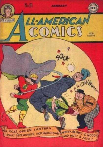 All-American Comics 81 - Green Lantern - Dr Mid-nite - Hop Harrigan - Winky Blinky And Noddy - Mutt And Jeff