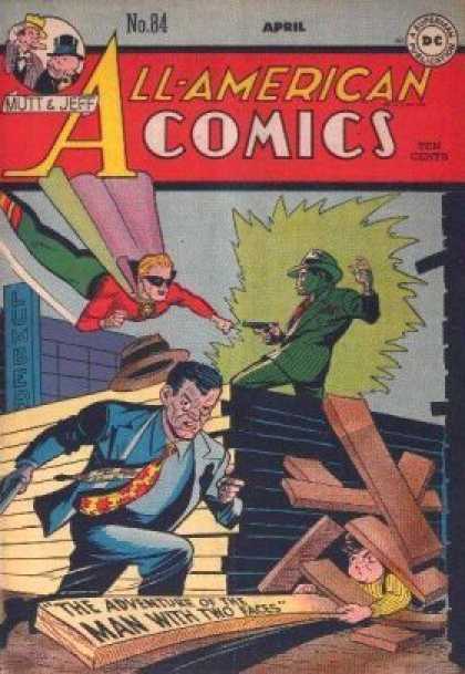 All-American Comics 84 - All-american Comics - Mutt U0026 Jeff - The Adventure Of The Man With Two Faces - Gun - Dc Comics