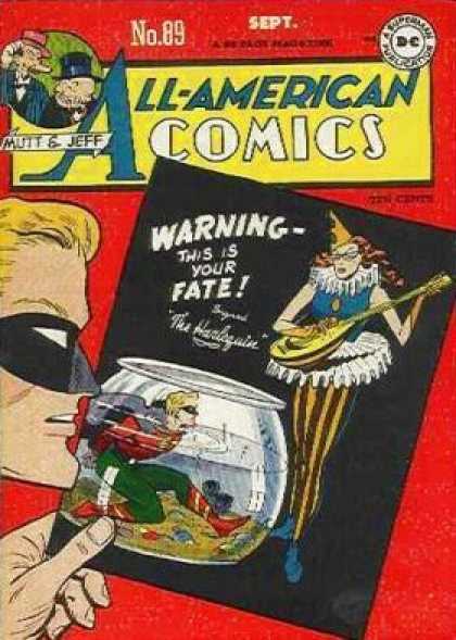 All-American Comics 89 - Mutt And Jeff - Dc Comics - Joker - Fish Bowl - Warning This Is Your Fate