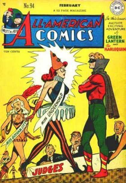 All-American Comics 94 - Witch - Mask - Cloak - Green Latern - The Harlequin