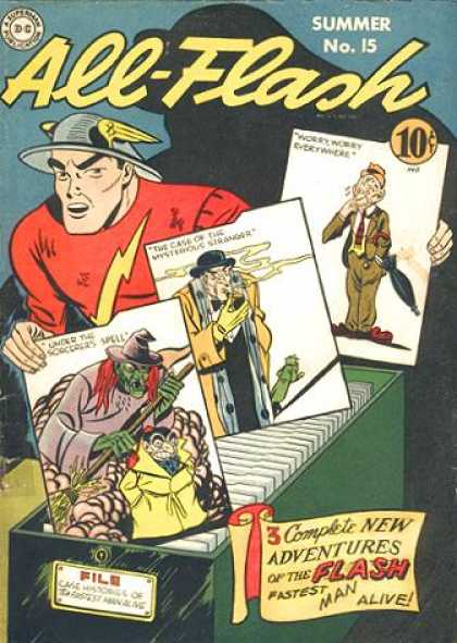All-Flash Quarterly 15 - Fastest Man Alive - Pictures - Case Histories - Winged Helmet - Three Complete New Adventures