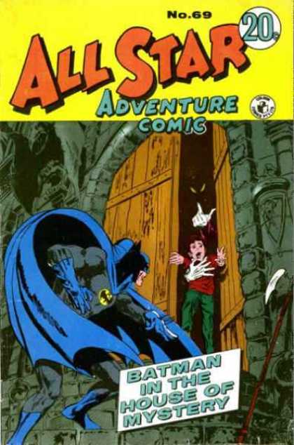 All Star Adventure Comic 69 - No69 - Batman - House - Mystery - Door