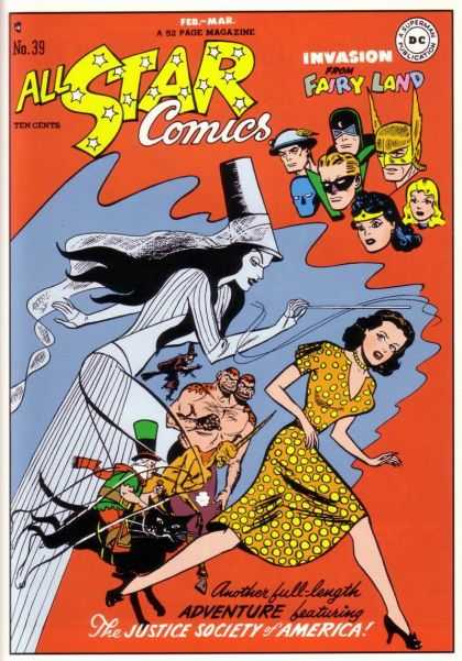All Star Comics 39 - Witch - Freak - Superheroes - Fantasy - Chasing