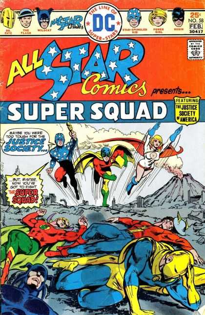 All Star Comics 58 - Super Squad - The Justice Society Of America - Wildcat - The Flash - Power Girl - Mike Grell
