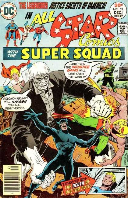 All Star Comics 63 - Dc - The Line Of Superstars - No63 - Dec - Approved By The Comics Code Authority - Richard Buckler