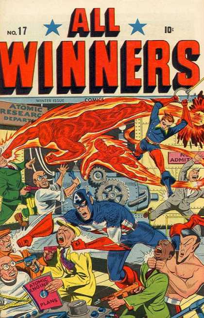 All Winners Comics 17 - Atomic - Engine - Fire - Flying - Research