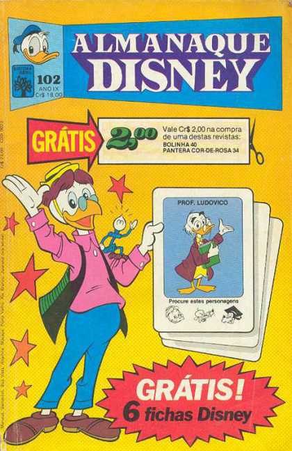 Almanaque Disney 102 - Donald Duck - Professor Ludovico - Price 200 - Duck Almanac - Issue 102