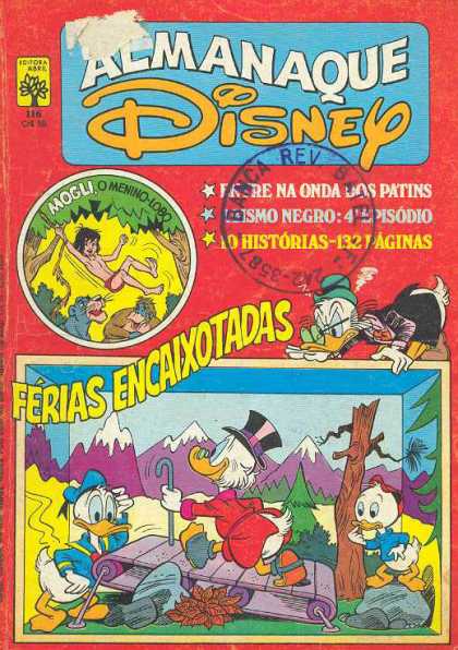Almanaque Disney 116 - Donald Duck - Jungle Book - Treadmill - Mountains - Tree