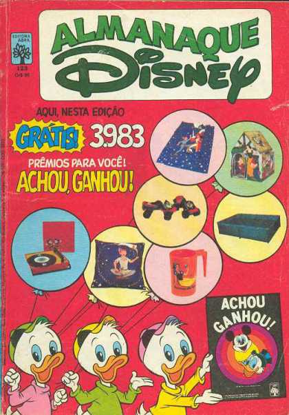 Almanaque Disney 123 - 3983 - Huey - Lewey - Dewey - Record Player