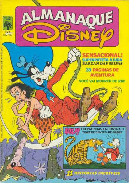 Almanaque Disney 124 - Goofy - Caveman - Tiger - Crocodile - Vine