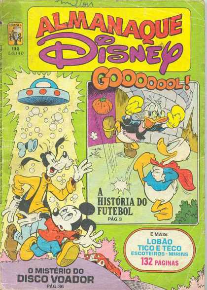 Almanaque Disney 132 - Donald Duck - Space Ship - 132 Paginas - Goofy - Futebol