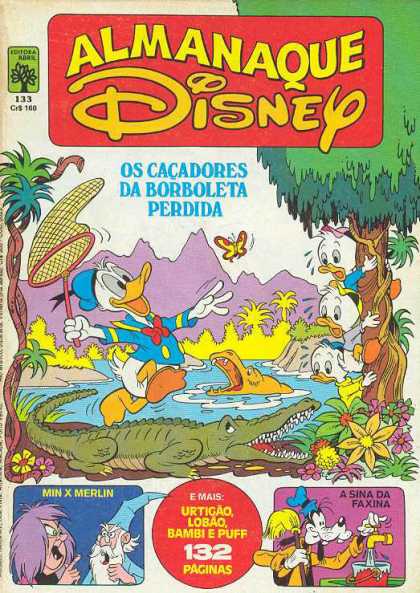 Almanaque Disney 133 - Donald - Hippos - Crocodile - Butterfly - Nephews