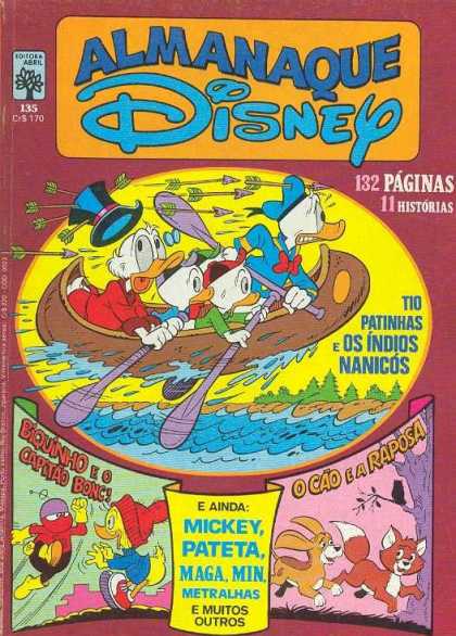 Almanaque Disney 135 - 132 Paginas - 11 Historials - Mickey - Pateta - Boat