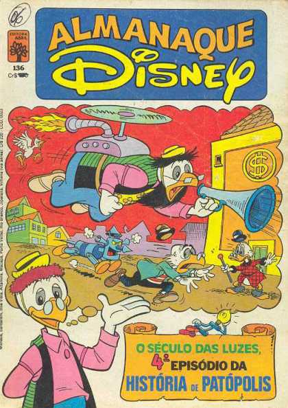 Almanaque Disney 136 - Shouting In A Mike - Running Through Streets - 4 Episodiao Da - Historia Of Patopolis - O Seculo Das Luzes