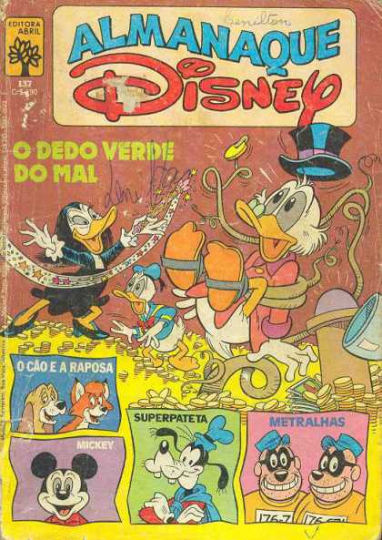 Almanaque Disney 137 - Mickey Mouse - Goofy - Donald Duck - Fox And The Hound - Gold Coins
