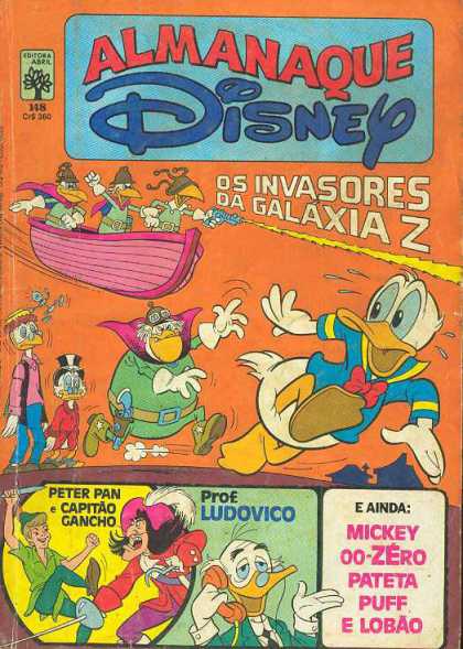 Almanaque Disney 148 - Donald Duck - Peter Pan - Galaxia Z - Mickey - Running