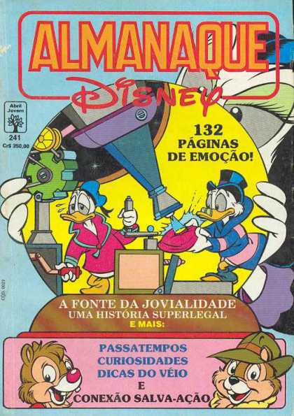 Almanaque Disney 241 - 132 Paginas De Emocao - 241 - A Fonte Da Jovialidade - Telescope - Donald Duck