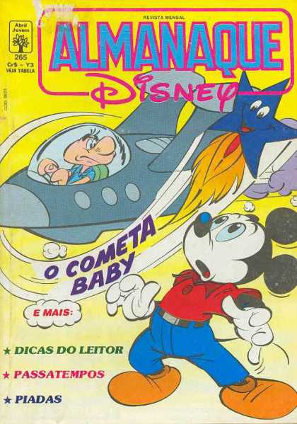 Almanaque Disney 265 - Shooting Star - Jet - Mickey Mouse - Foreign - Bald Guy