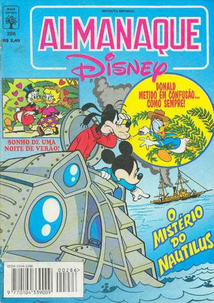 Almanaque Disney 286 - Ship - Boat - Sea - Water - Smoke