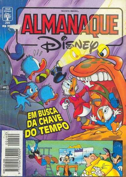 Almanaque Disney 299 - Monster - Donald Duck - Em Busca De Chave Do Tempo - Mickey Mouse - Terrified