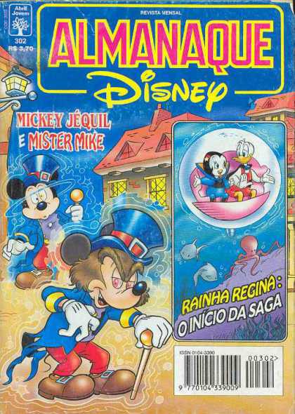Almanaque Disney 302 - Mickey Mouse - Alter Ego - Mr Hyde - Donald Duck - Submarine